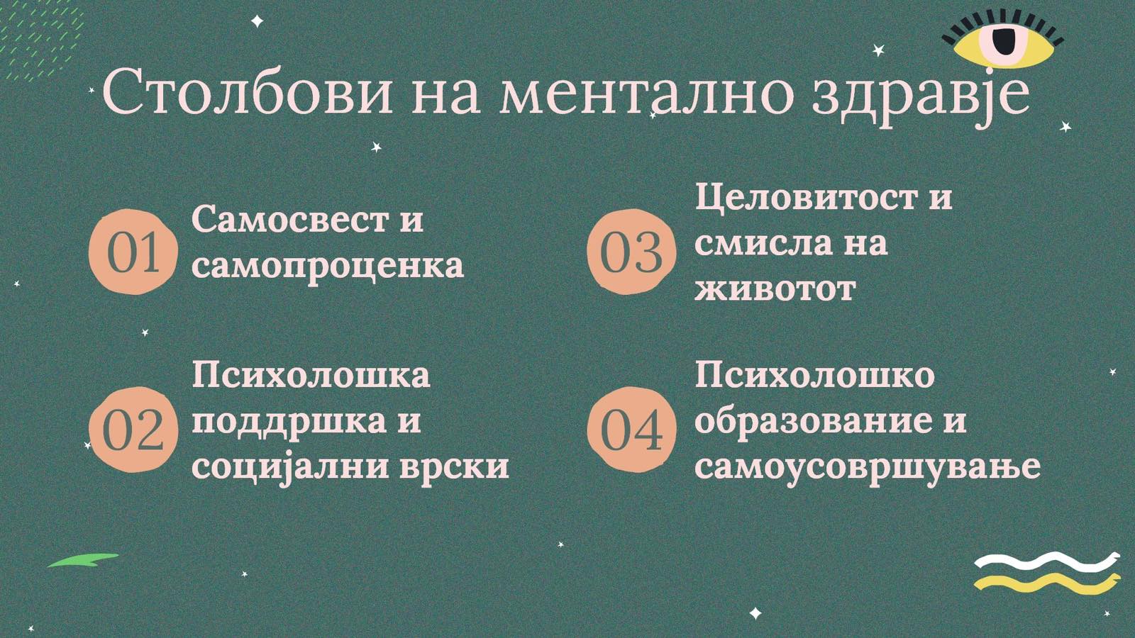 Столбовите на менталното здравје